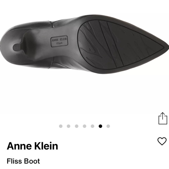 Brand new in box Anne Klein Fliss Black Heeled Boots size 6 - Picture 7 of 8